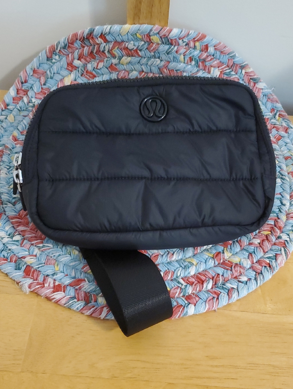 lululemon athletica Black Quilted Belt Bag